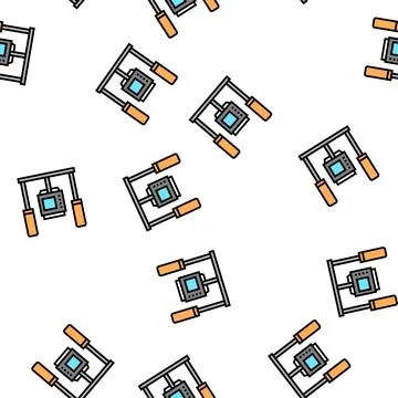Camera anti shock tool vector seamless pattern 스톡 일러스트