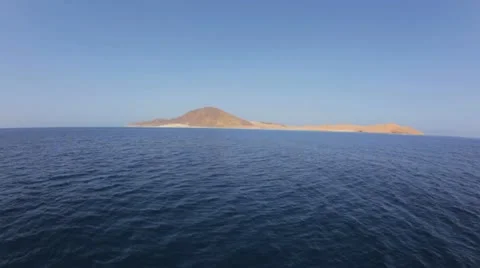 Camera approach an island in the sea 動画素材 22641599