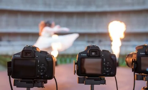 Camera array dancer Stock Photos