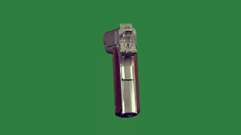 Camera attached to it and gun on background close up of isolated isolated on Video stock 336884497