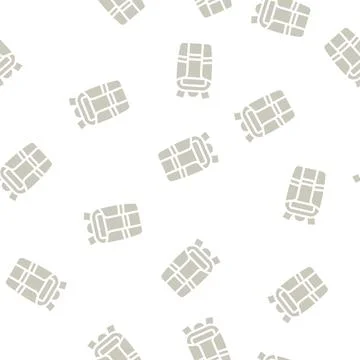 Camera bag glyph vector seamless pattern Stock Illustration
