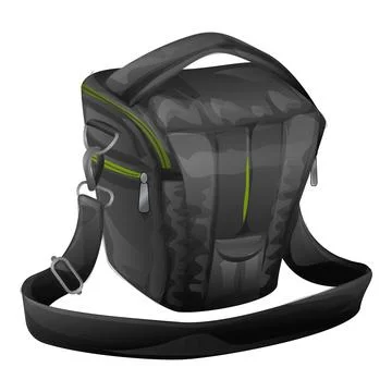 Camera bag icon cartoon vector. Digital photo イラスト素材