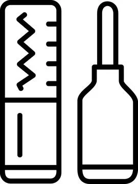Camera battery charger slots line art icon Stock Illustration