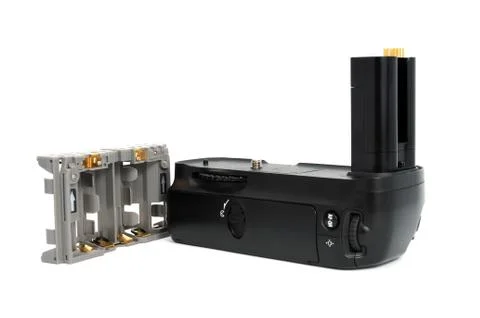 Camera battery grip Stock Photos