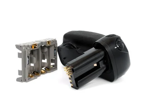 Camera battery grip Stock Photos