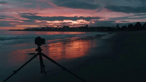 Camera At The Beach Stock Footage 71943287