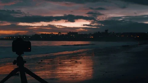 Camera At The Beach Stock Footage 71945173