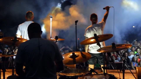 The Camera Behind the Musicians Stock Footage 66303453