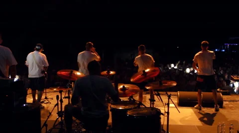 The Camera Behind the Musicians Stock Footage 66303516