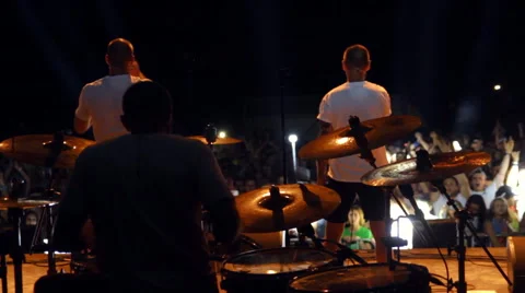 The Camera Behind the Musicians Stock Footage 66303701