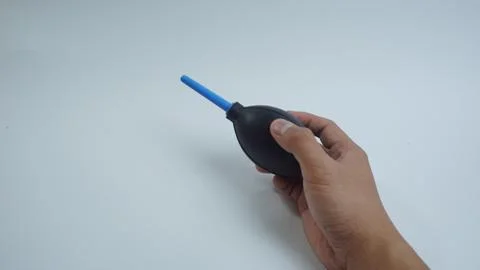 Camera Blower Cleaner Tool on a White Background Foto stock