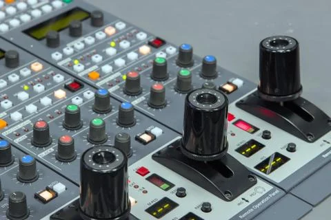 Camera in broadcast controller Stock Photos