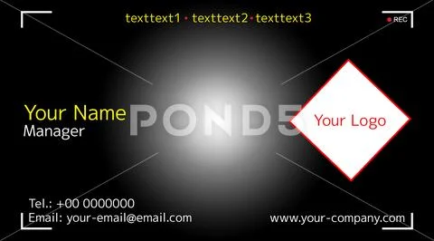 The Camera Business Card PSD Template