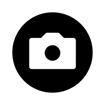 Camera Button Icon Stock Illustration