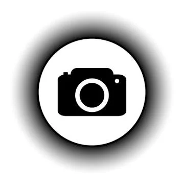 Camera button. Illustrazione stock