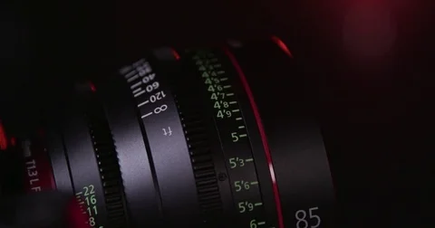 Camera Canon C300 Studio Production Black Backgound Behind The Scenes  Stock Footage 71129185