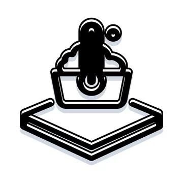 Camera capturing video content from a virtual space Illustrazione stock