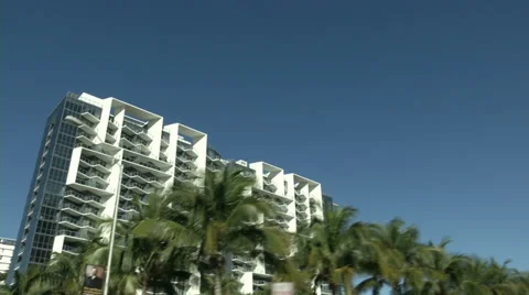 Camera car in downtown Miami Stock Footage 38127180