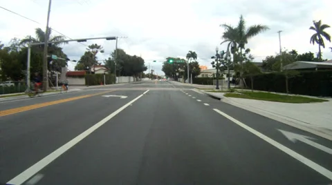 Camera car in downtown Miami Stock Footage 38127639