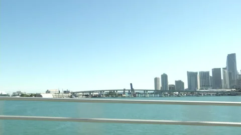 Camera car in downtown Miami Stock Footage 67568608