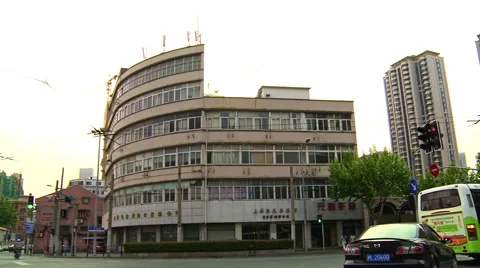 Camera car in Shanghai Stock Footage 68530223