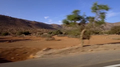 Camera car in the south of Morocco Stock Footage 126224104