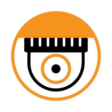Camera, cc camera, security camera service icon Stock Illustration