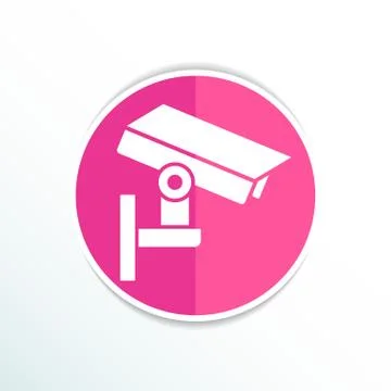 Camera cctv icon sign graphic theft wireless street Stock Illustration