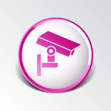 Camera cctv icon sign graphic theft wireless street Stock Illustration