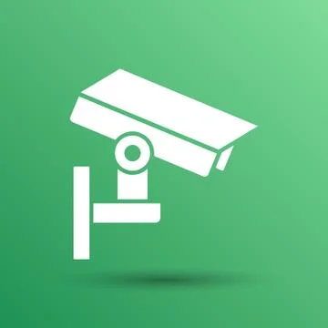 Camera cctv icon sign graphic theft wireless street Illustrazione stock