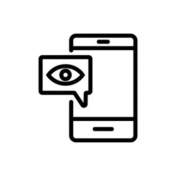 Camera cctv icon vector. Isolated contour symbol illustration Illustrazione stock