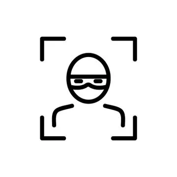 Camera cctv icon vector. Isolated contour symbol illustration Illustrazione stock