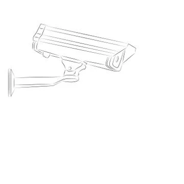 Camera cctv ,illustration eps 10 Illustrazione stock
