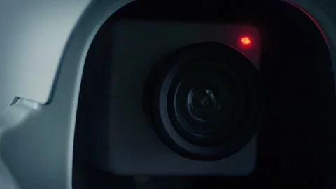 Camera CCTV Lens With Recording Light Loop 库存影片 330204844
