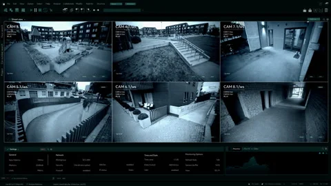 Camera CCTV Residential BUilding Stock Footage 260471714
