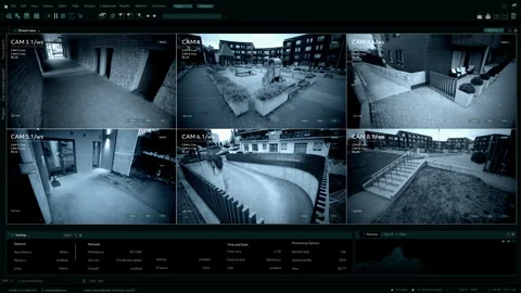 Camera CCTV Residential BUilding Stock Footage 260471831