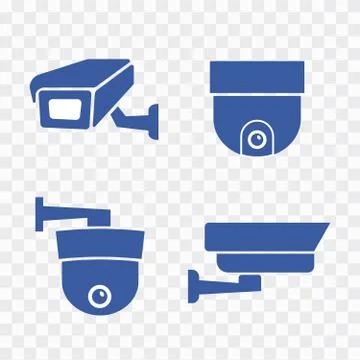 Camera cctv security icon. Video surveillance security cameras vector icons s 스톡 일러스트