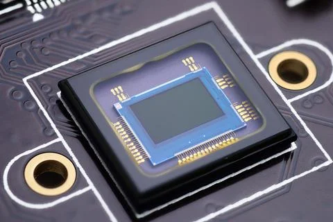 Camera censor chip Stock Photos