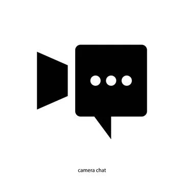 Camera chat logo vector design template Stock Illustration