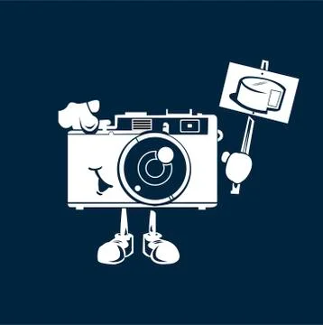 Camera with cheess Stock-Illustration