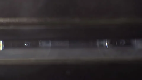 Camera close up tape cassette playing Stock Footage 149716185