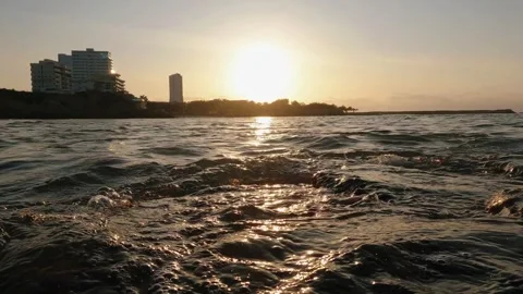 Camera coming out of the sea Stock Footage 280083317