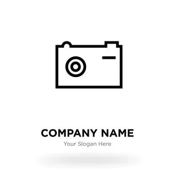 Camera company logo design template, Business corporate vector icon Stock Illustration