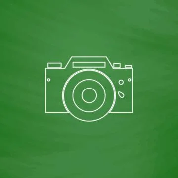 Camera computer symbol Stock Illustration