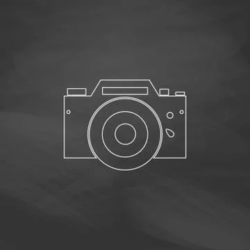 Camera computer symbol Illustrazione stock