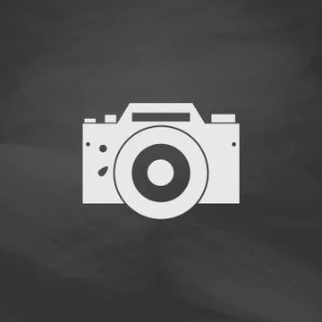 Camera computer symbol Stock Illustration