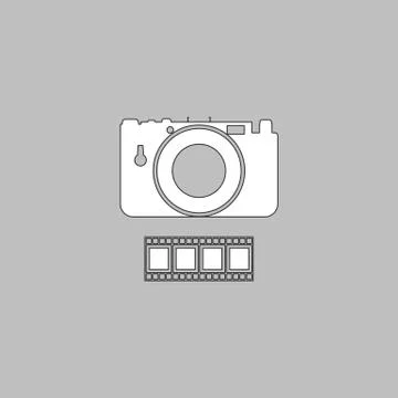 Camera computer symbol Stock Illustration