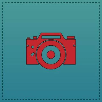 Camera computer symbol Illustrazione stock