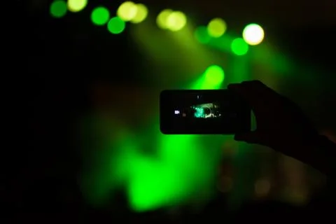 Camera on concert Stock Photos