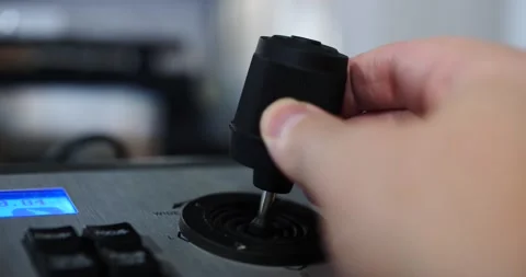Camera controller video production or security joystick camera controller close- Video stock 206282684